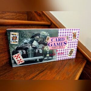 Vintage Card Games Gift Set  Includes Games Book & Playing Cards NIB